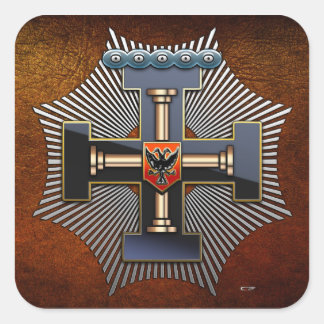 27th Degree: Knight of the Sun Square Sticker