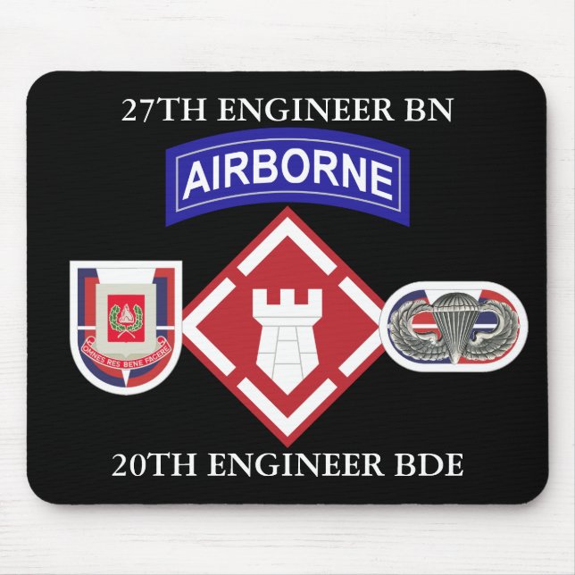 27TH ENGINEER BATTALION 20TH ENGINEER BRIGADE  MOUSE MAT (Front)