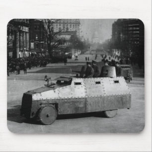 27th March 1917:  The armoured vehicle squadron Mouse Mat