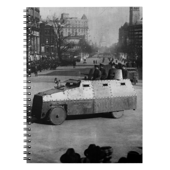 27th March 1917:  The armoured vehicle squadron Notebook (Front)