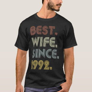 27th Wedding Anniversary  Best Wife Since 1992 T-Shirt