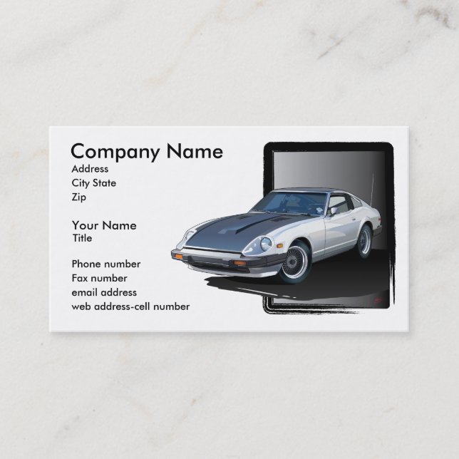 280zx Business card (Front)