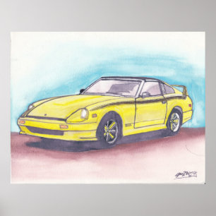 280ZX Watercolor Print
