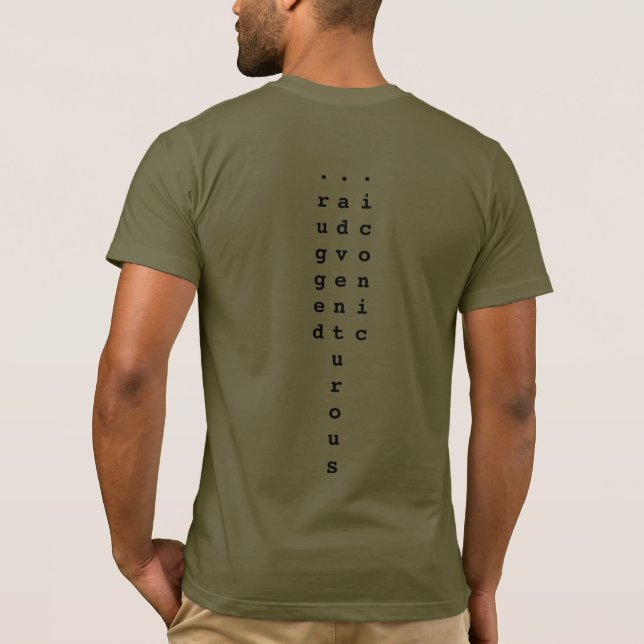 .2838 Explorative Green Tee Shirt (Back)