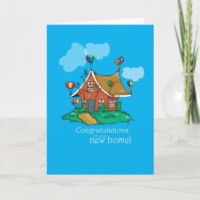 2857 Congratulations Balloon House Card (Front)