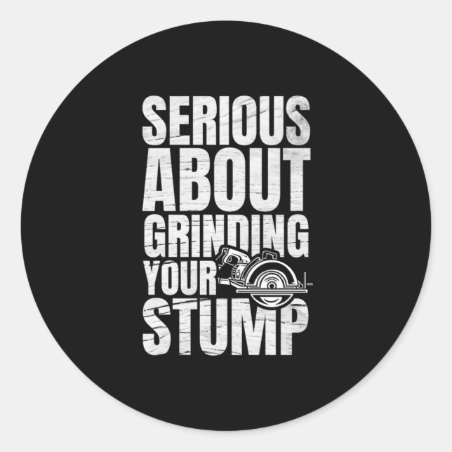 28.Arborist for a Tree trimmer Classic Round Sticker (Front)