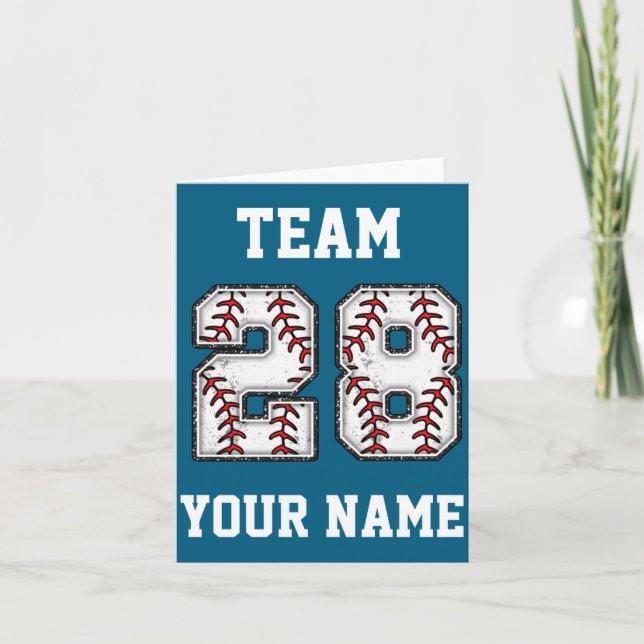 28 Baseball Illustration Card (Front)