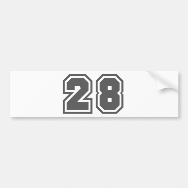 28 BUMPER STICKER (Front)
