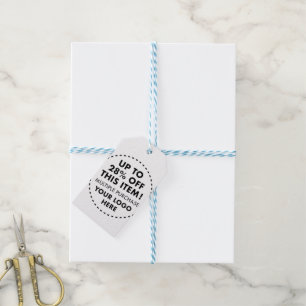 28% OFF Bulk Buy Discount Blue/White Stripe Twine Gift Tags