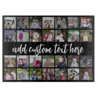 28 Photo Collage Grid - Script Text - black white