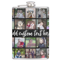 28 Photo Collage Grid - Script Text - black white