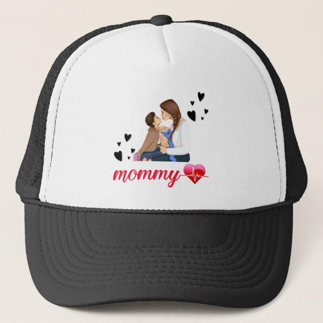 28.Proud mom,mothers day gifts,mom birthday gifts Trucker Hat (Front)