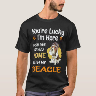28 Stayed Home With My Beagle T-Shirt