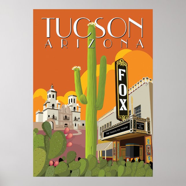 28"x20" Fox Theatre - Tucson, Arizona Poster (Front)