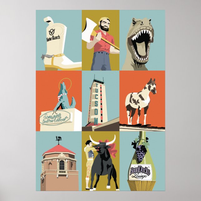 28"x20" Tucson Oddities Poster (Front)