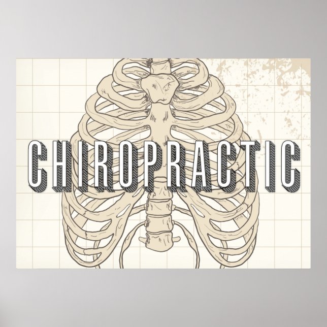 28" x 20", Chiropractic Vintage Poster (Front)
