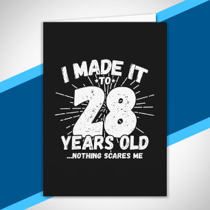 28 Year Old Birthday - Funny 28th Birthday Meme Card