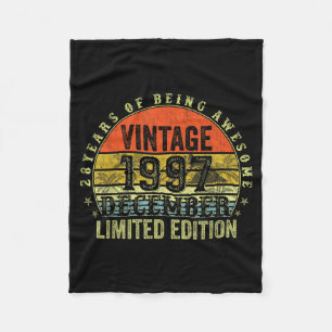 28 Year Old Birthday Gifts For Men December 1997 2 Fleece Blanket