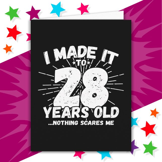 28 Year Old Sarcastic Meme Funny 28th Birthday Card (Creator Uploaded)