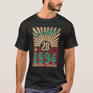 28 Year Old Vintage 1994 Limited Edition 28Th Birt T-Shirt