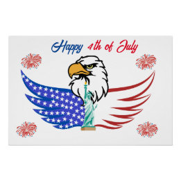 28by18.67 4th Of July Poster