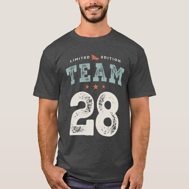 28th Birthday Funny 28 Years Old T-Shirt (Front)