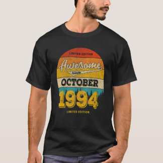 28th Birthday Idea Awesome Since October 2012 28 Y T-Shirt