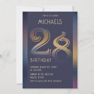 28th birthday invitation