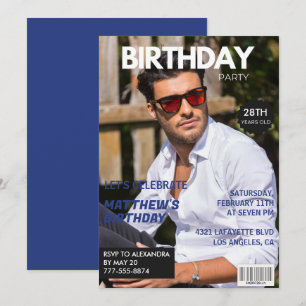 28th birthday invitations for him Magazine