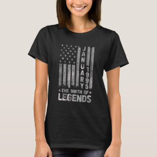 28th Birthday January 1995 The Birth Of Legends T-Shirt