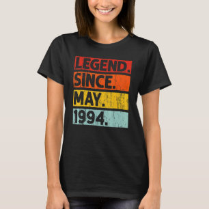 28th Birthday Legend Since May 1994 28 Years Old T-Shirt