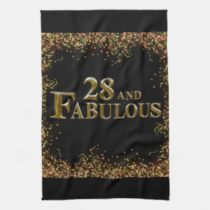 28th Birthday Tea Towel