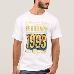 28th Birthday The Man The Myth The Legend February T-Shirt