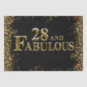 28th  Birthday  Tissue Paper