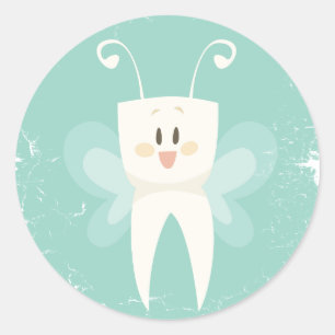 28th February - Tooth Fairy Day Classic Round Sticker