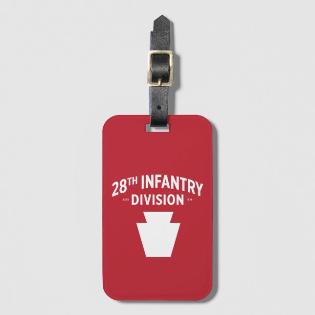 28th Infantry Division Badge Luggage Tag (Front Vertical)