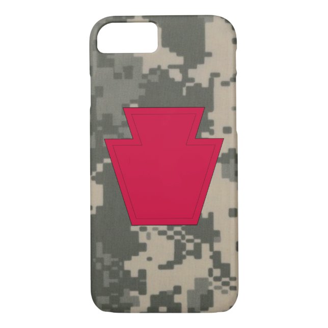 28th Infantry Division "Keystone Division" Camo Case-Mate iPhone Case (Back)