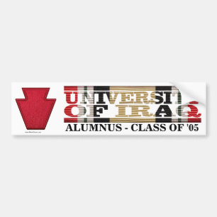 28th Infantry Division U of Iraq Alumnus Sticker