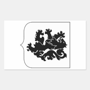 28th Infantry Regiment - Black Lions Rectangular Sticker