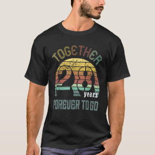 28th Years Wedding Anniversary Gifts For Couples M T-Shirt