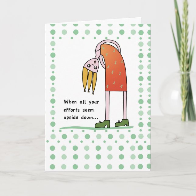 2959 Upside Down Encouragement Card (Front)