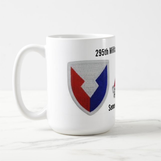 295th Military Police Company Seneca Army Depot Co Coffee Mug (Left)