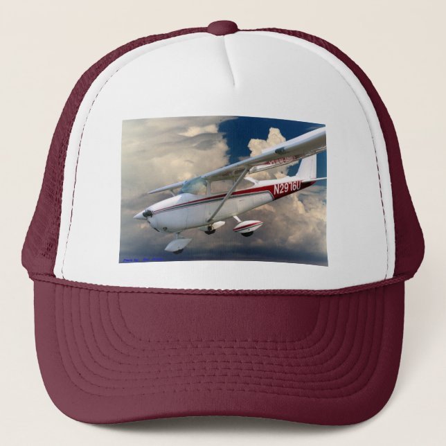 2976U Descending Cessna 172 Trucker Hat (Front)