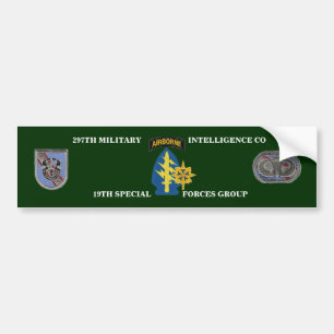 297TH MILITARY INTELLIGENCE COMPANY BUMPER STICKER