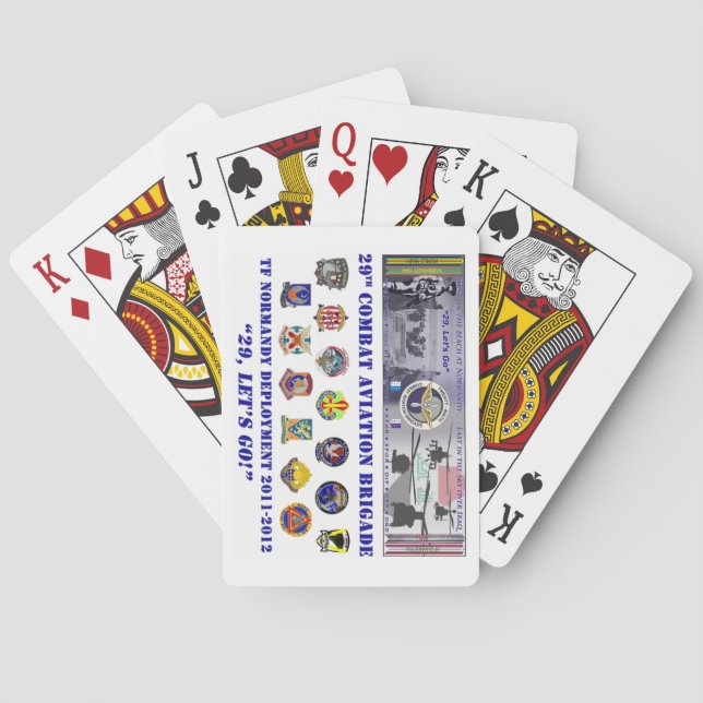 29 CAB Deployment Playing Cards (Back)
