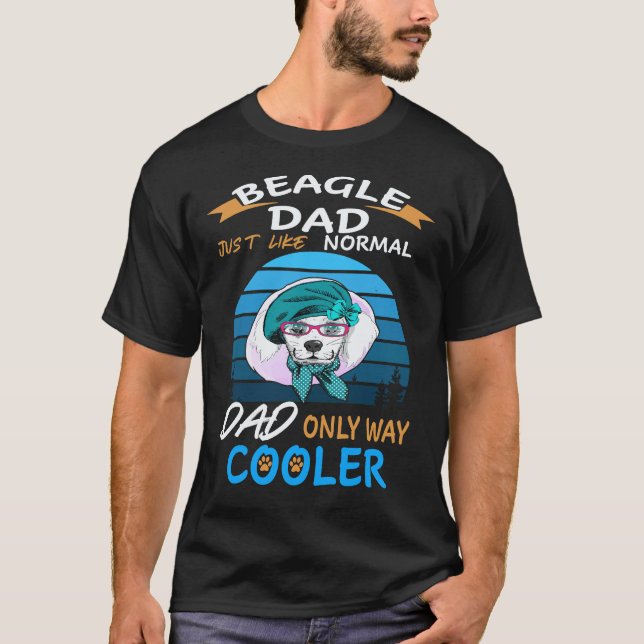 29 Dad - Beagle Dad Cooler Beagle T-Shirt (Front)