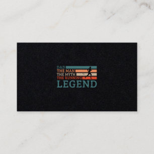 29.Dad The Man The Myth The Running Legend Business Card