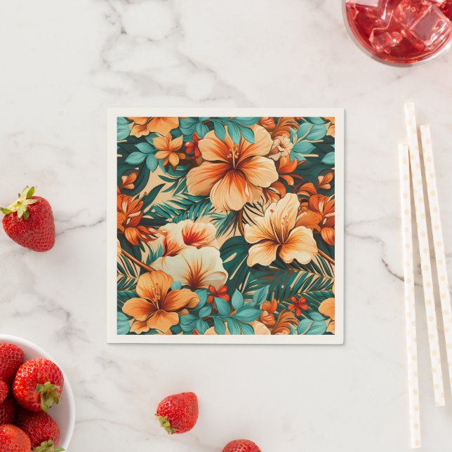 #29 Floral Pattern Napkin (Insitu)