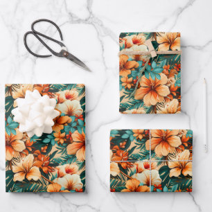 #29 Floral Pattern Wrapping Paper Sheet