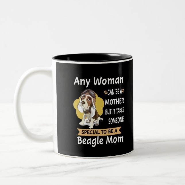29 Special To Be A Beagle Mum Two-Tone Coffee Mug (Left)
